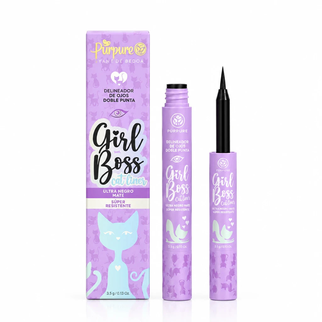 Delineador 2 en 1 con Sello de Gato Purpure